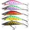 Night Army Stream Lure, Streamline Minnow, Set of 5, S