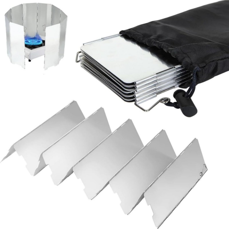 LiJuanWang Wind Protection Gas Stove, Foldable Aluminium Wind Protection Outdoor