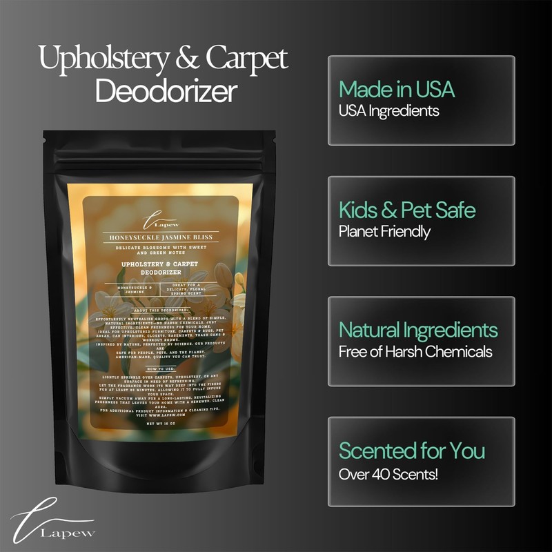 LaPew Honeysuckle Jasmine Bliss Bundle – Carpet Deodorizer Powder &