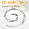 SILVERCUTE Figaro Chain Tennis Bracelets for Women Men Adjustable Bracelet