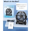 Portable Rechargeable Fan, 20000mAh Battery Powered Camping Fan with LED