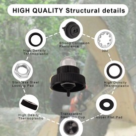 Chainsaw Fuel Gas Cap with Built-in Primer Bulb Fit for Homelite XL XL-2 Super 2 VI Super 2 180 190 192 200 LX30 240 Super 240, Replaces A01372A UP05955