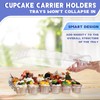 20 Sets Cupcake Containers 24 Count Cupcake Holders Stackable Cupcake