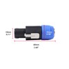 HBU 4 PCS Speakon to 1/4 Adapter - Speak-On Male