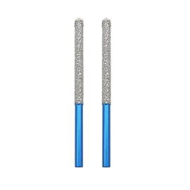 Diamond Mortar Raking Bit - BRSCHNITT 2pcs Mortar Raking Tuck Pointing with Carbide Tipped for Granite Marble Concrete Masonry Stone Removals Vacuum Brazed Bit Round Shank(7.2 * 74mm)