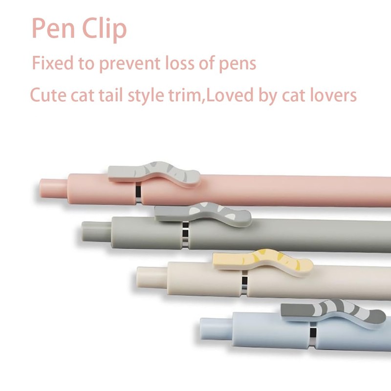 4 Pcs Gel Pens, Cute Ink Pen Fine Point Smooth