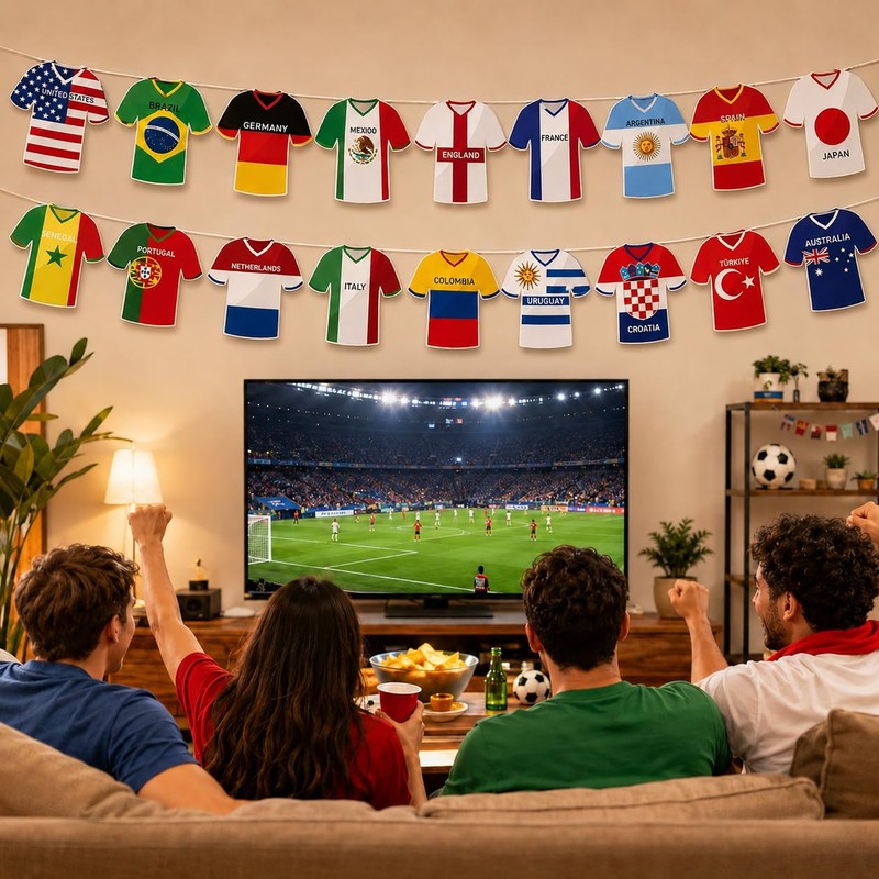 49 Countries Flags Banner Garland - International World Flag String