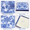 4 Pack Blue Chinoiserie Print Mahjong Card Holder 6.2 x