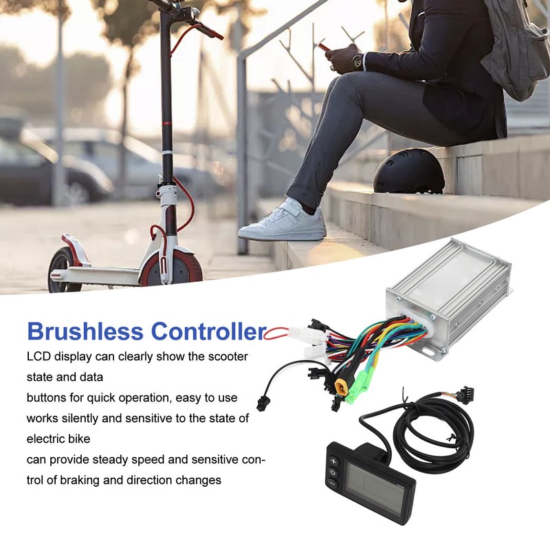 Brushless Motor Control Kit with LCD Display Panel Good Heat