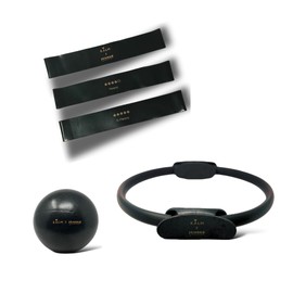 Pilates Equipment - Special Edition Pilates Set for Home Workouts - Includes Pilates Ring, Exercise Ball, and Resistance Bands - Home Pilates Essentials Kit | Strength, Flexibility, Core Stability
