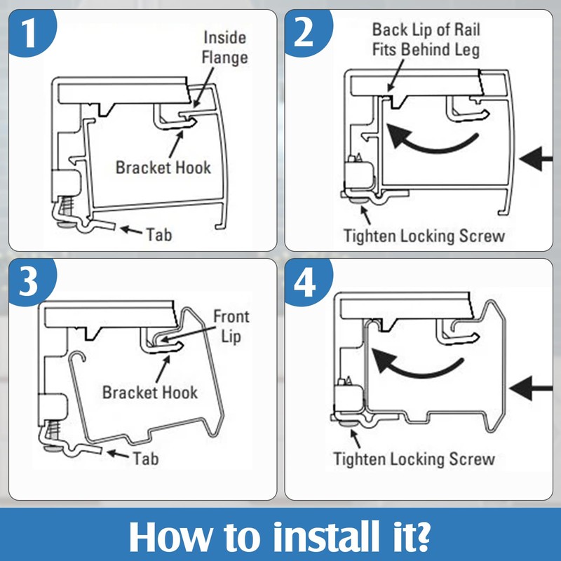 Jetec 12 Pieces Mini Blind Brackets Bracket for Window Blinds,