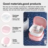 Denture Box with Strainer, Portable Denture Box Cover, Braces Box,