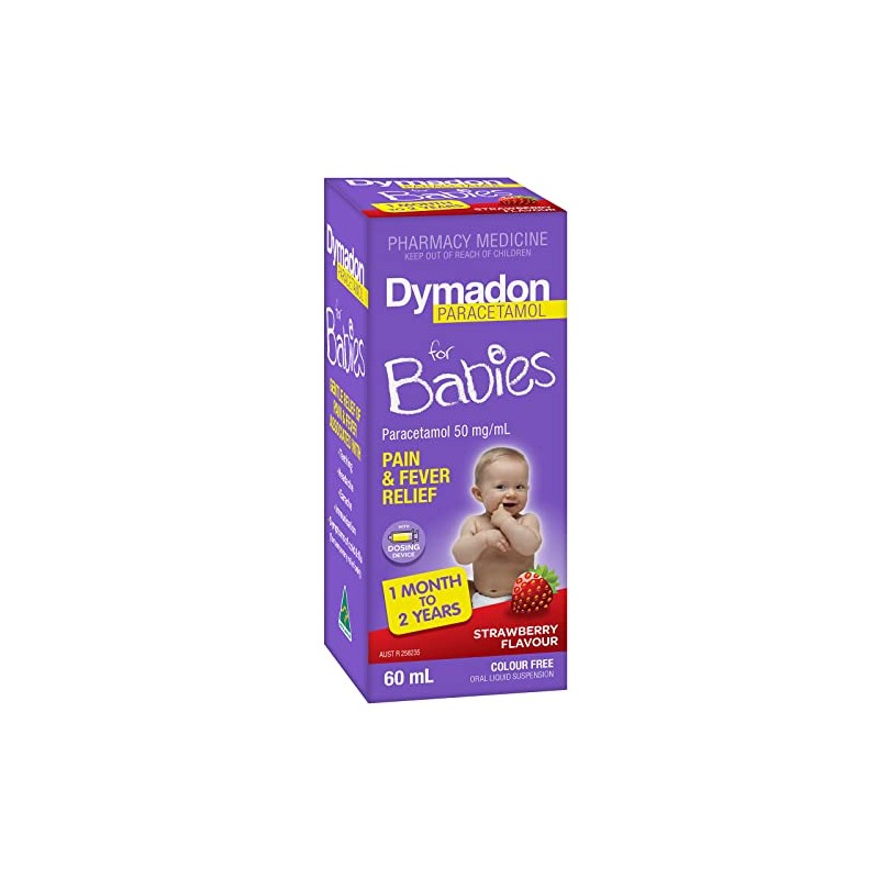 Dymadon for Babies Strawberry 1 Month - 2 Years 60ml