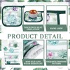 Bencailor 6 Pcs Succulents Dish Towels Pot Holders Oven Mitts