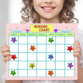 2700 Pcs Holographic Rainbow Star Stickers for Kids Reward,6 Sparkling Colors Small Star Stickers,Reward Chart Star Stickers for School,Home,Classroom Teacher Supplies,0.6" Diameter