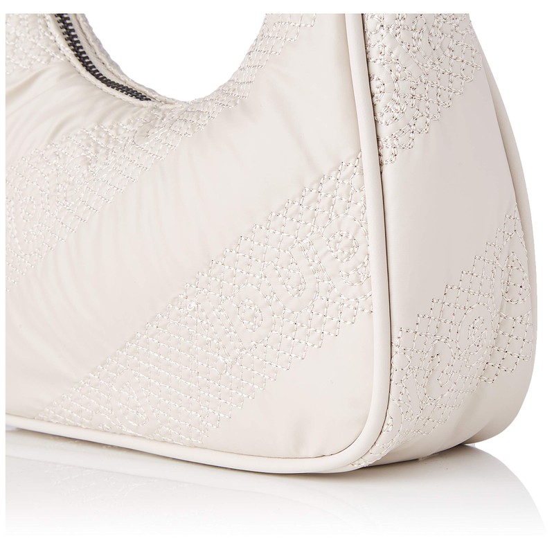 Desigual Women's Fabric Shoulder Bag, White, White
