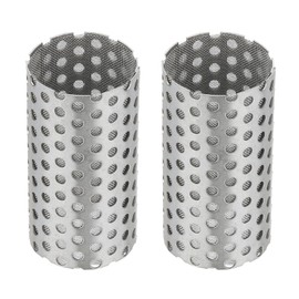 PATIKIL 2 Pcs 22mm OD Strainer Mesh, 42mm H 80 Mesh Screen Y Shaped Strainer Filter Valve Mesh Screen 304 Stainless Steel Double Layer Strainer Mesh for Debris Pump Water Oil Separation