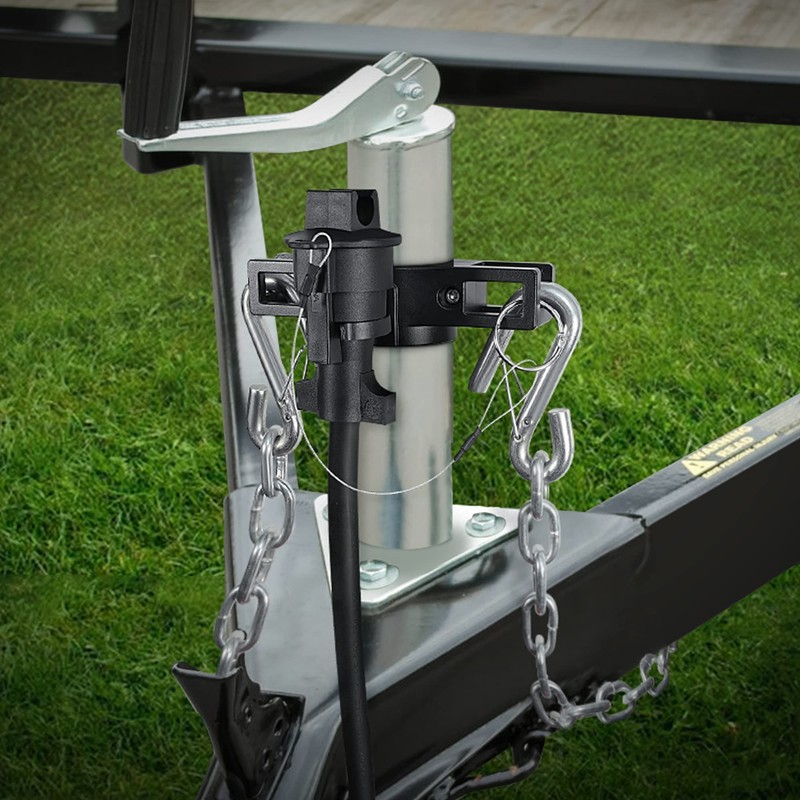 MICTUNING Heavy Duty Trailer Towing Organizer Powder Coating, Aluminum Chain