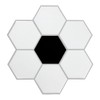 RoomMates TIL4987FLT Black and White Large Hexagon Sticktile