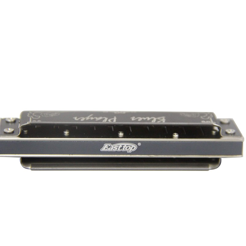 East Top 10 Holes Professional Diatonic Blues Harmonica Key of
