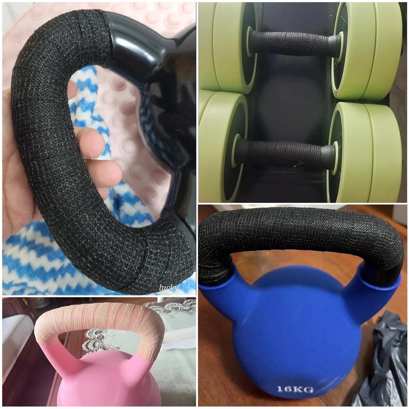 SquEqu 8 Pack Kettlebell Handle Grip Covers Non Slip Dumbbell