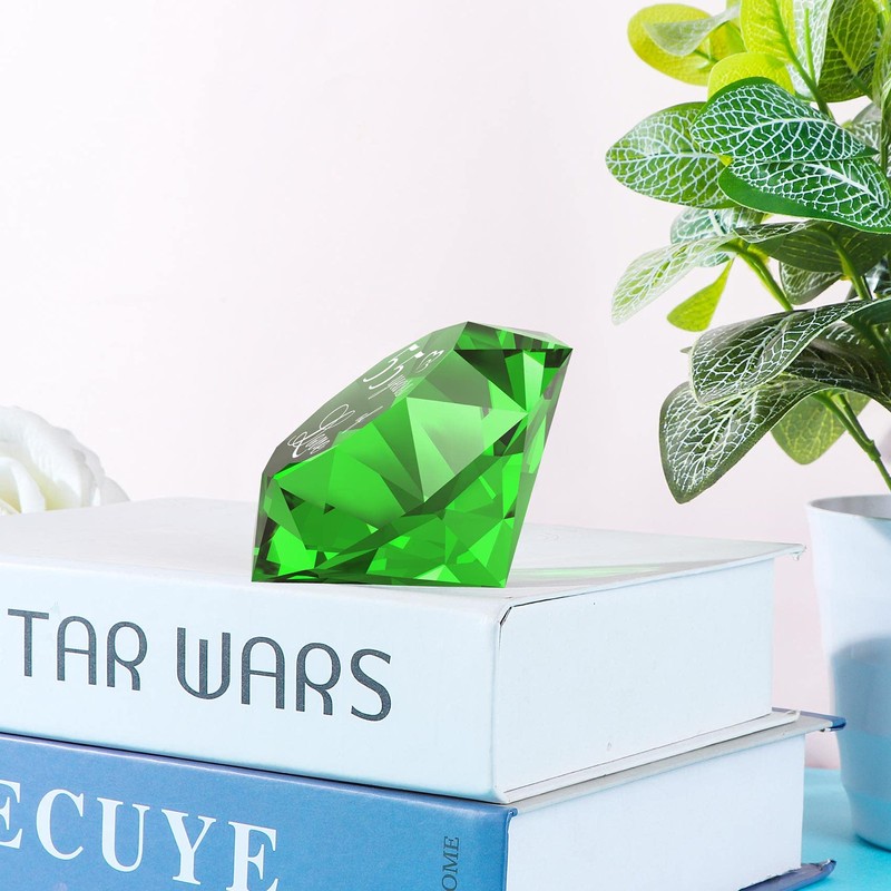 YWHL 55th Wedding Anniversary Decoration, Emerald Wedding Gifts for Parents,
