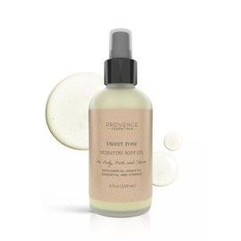 Aceite Corporal Y De Baño Sweet Rose Elegancia Botánica, Elaborado Con Cártamo, Argán, Rosa Mosqueta Y Vitamina E - Lujoso Aceite Corporal Hidratante 