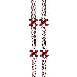 Toyland 9ft Rote Folie-Girlande-Weihnachten-Dekoration (DP70)