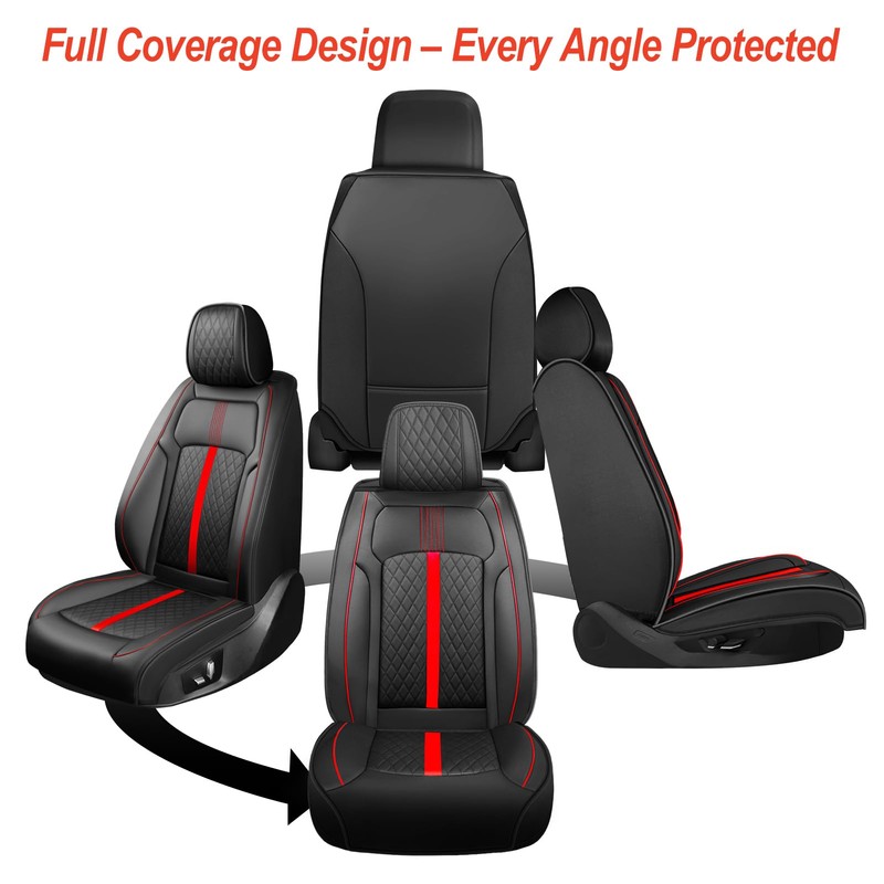 FiveFox Fit Frontier Car Seat Covers (Front Pair) for Select