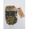FRTKK Tactical Radio Walkie Talkie Pouch Multicam American Flag Patch
