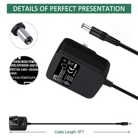 FITE ON UL Listed 9V AC/DC Adapter for Zoom B3 Bass Guitar Effects & Amp Simulator 9VDC Power Supply Cord Cable PS Wall Home Battery Charger