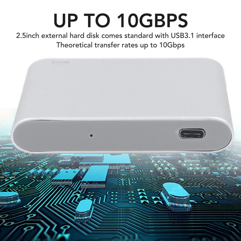 2.5in HDD External Case Type C USB3.1 Up to 10Gbps