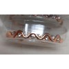 Unbranded Magnetic Copper Bracelet Wavy Design W/ Crystals & Magnets