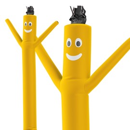 LookOurWay Air Dancers Inflatable Tube Man Attachment - 10 Feet Tall Wacky Waving Inflatable Dancing Tube Guy for Business Promotion - Blower Not Included - Yellow