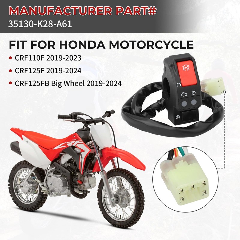 M MATI Right Side Start Stop Kill Switch Button for