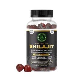 30,000 MG Pure Organic Shilajit Gummies for Men & Women, Sugar-Free Shilajit Supplement, 85+ Trace Minerals & Fulvic Acid - Improve Congitive & Mood, Immunity and Energy, 60 Gummies.