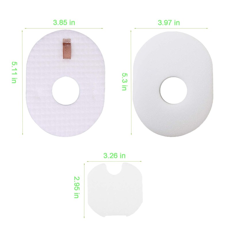 4-Pack Filters Kit Replacement for Shark Rocket Ultra-Light Vacuum HV292,