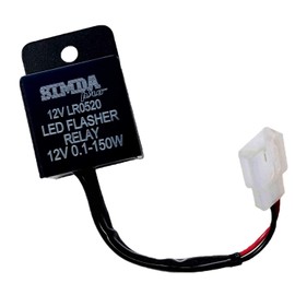 Black Motorcycle Running Effect Indicator