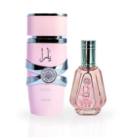 Lattafa Yara EDP Spray 100ML (3.4 OZ) by Lattafa & Mini Yara EDP Spray 50ML (1.7 OZ) by