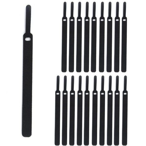CaiHuaEr Cable Ties Reusable, 20 Pack 6" Fastening Cable Straps