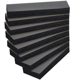 Newwiee 8 Pack Garage Wall Protector, Garage Bumpers for Parking Car Anti Collision Wall Guard Self Adhesive EVA Foam Pole Padding for Warehouse Parking, 11.81 x 3.94 x 1.18 Inch