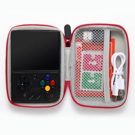 Hard Portable Travel Case for Miyoo Mini Plus Handheld Game Console Storage Holder for Game Consoles EVA Bag for Miyoo 3.5 Inch Accessories for Portable Game Consoles All-in-One Travel Case