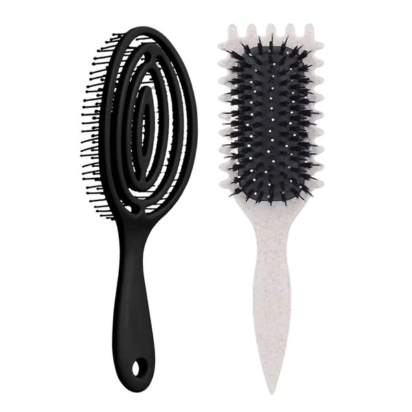 1 Piece Curly Comb and 1 Piece Hollow Comb Hair