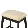 Carolina Classics Mirabelle 25" Wood Counter Stool in Cream (Set