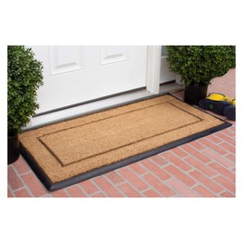 Calloway Mills AZ101632448S Maxen Monogram Doormat, 24" x 48", Natural/Black, Letter S