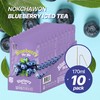 [Nokchawon] Blueberry Iced Tea Pouches 10 Packs – Refreshing Blueberry