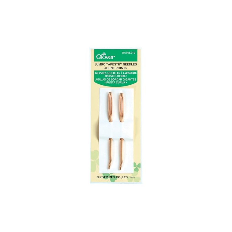 Clover Jumbo Tapestry Needles Bent Point 2 Pack