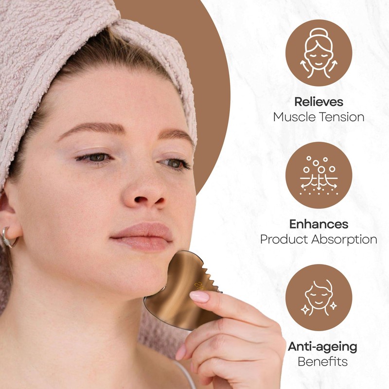 Skin Chi Agate Gua Sha Facial Comb – Real Agate