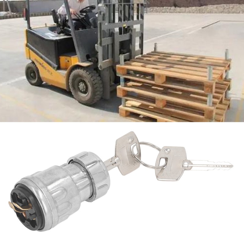 Universal Key Ignition Switch Stainless Steel Cross 2 Gears Key