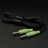 3.5mm Stereo Mini Plug Audio Cable with Green Ends Noise